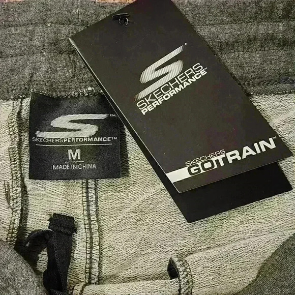 Skechers Performance Men's Go Train Grey Cotton Blend Joggers Jogging Sweat Pant - Picture 6 of 9